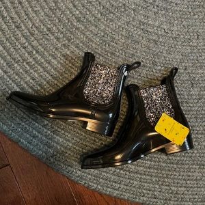 Sparkle lemon Jelly rain boots